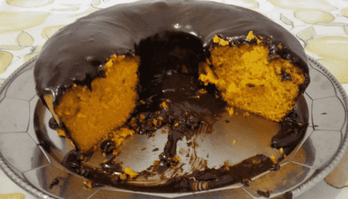 Bolo de Cenoura de Liquidificador