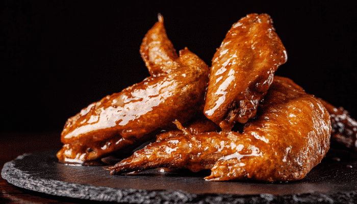 Frango Assado com Molho de Mel e Alho