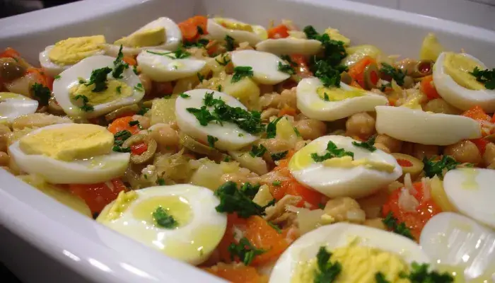 Salada de Bacalhau Para o Natal