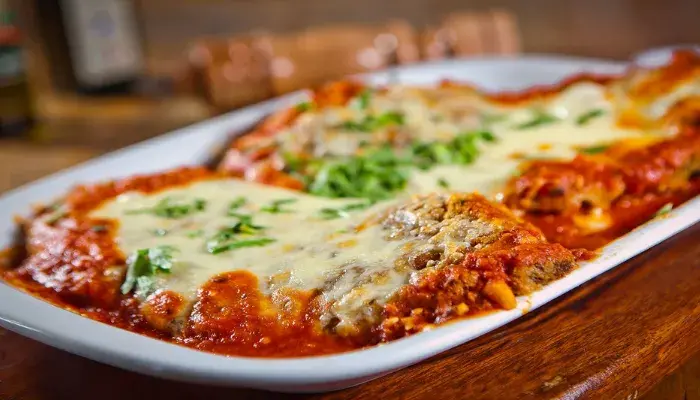 Carne Moída à Parmegiana