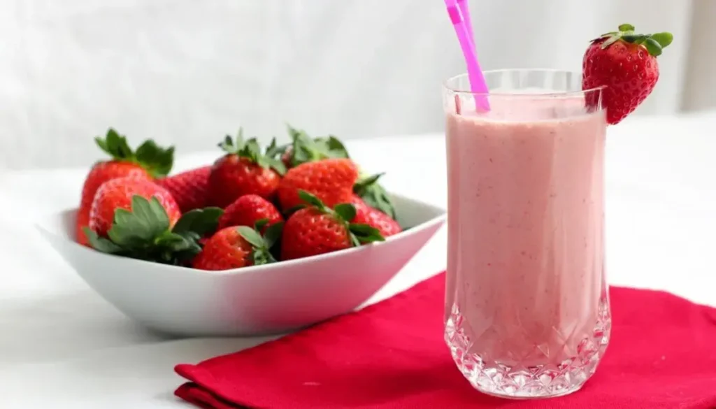 Suco Low Carb de Morango Com Limão