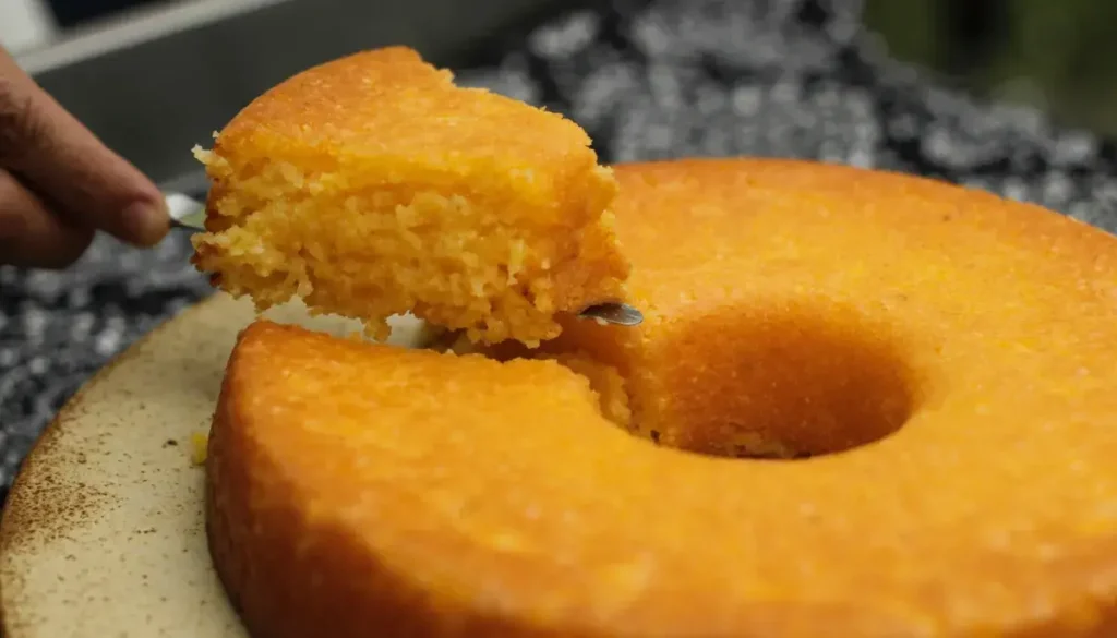 Bolo de Flocão Com Creme de Leite