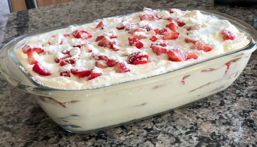 Pavê de Leite Ninho Com Morango