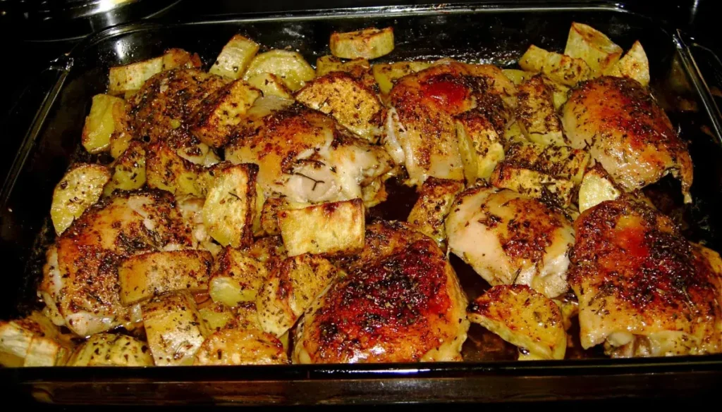 Frango Com Batata no Forno